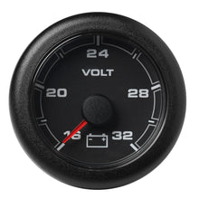 Veratron 52MM (2-1/16") OceanLink Battery Voltage Gauge - 16 to 32V - Black Dial &amp; Bezel | A2C1066120001