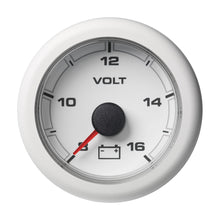 Veratron 52MM (2-1/16") OceanLink Battery Voltage Gauge - 8 to 16V - White Dial &amp; Bezel | A2C1066110001