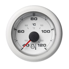 Veratron 52MM (2-1/16") OceanLink Coolant Temperature Gauge - 120&deg;C/250&deg;F - White Dial &amp; Bezel | A2C1065970001