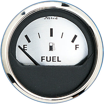 Faria Spun Silver 2" Fuel Level Gauge (E-1/2-F) | 16001