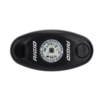 RIGID Industries A-Series Black High Power LED Light Single - Natural White | 480083