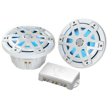 Poly-Planar MA-OC6 6.5" 480 Watt Waterproof Blue LED Speaker - White | MA-OC6