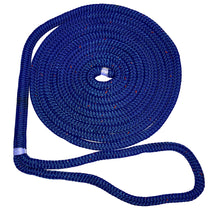 New England Ropes 1/2" Double Braid Dock Line - Blue w/Tracer - 25&#39; | C5053-16-00025