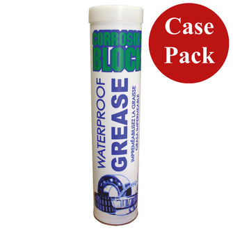 Corrosion Block High Performance Waterproof Grease - 14oz Cartridge - Non-Hazmat, Non-Flammable &amp; Non-Toxic *Case of 10* | 25014CASE