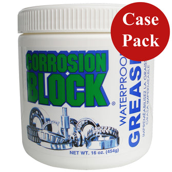 Corrosion Block High Performance Waterproof Grease - 16oz Tub - Non-Hazmat, Non-Flammable &amp; Non-Toxic *Case of 6* | 25016CASE