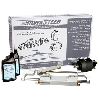 Uflex SilverSteer&trade; Front Mount Outboard Hydraulic Steering System w/ UC130-SVS-1 Cylinder | SILVERSTEERXP1