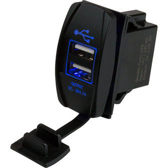 Sea-Dog Dual USB Rocker Switch Style Power Socket | 426520-1