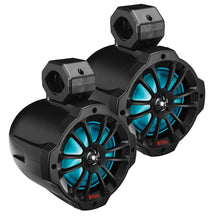 Boss Audio 6.5" B62RGB Amplified RGB Waketower Speakers - Matte Black - 750W | B62RGB