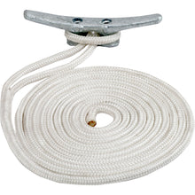 Sea-Dog Double Braided Nylon Dock Line - 3/8" x 10&#39; - White | 302110010WH-1