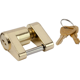 Sea-Dog Brass Plated Coupler Lock - 2 Piece | 751030-1