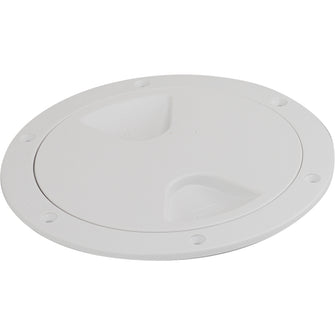 Sea-Dog Screw-Out Deck Plate - White - 4" | 335740-1