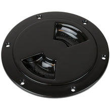 Sea-Dog Smooth Quarter Turn Deck Plate - Black - 4" | 336145-1
