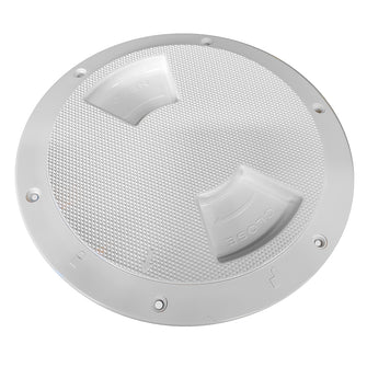 Sea-Dog Textured Quarter Turn Deck Plate - White - 6" | 336162-1