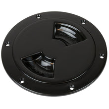Sea-Dog Quarter-Turn Smooth Deck Plate w/Internal Collar - Black - 4" | 336345-1