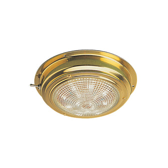 Sea-Dog Brass LED Dome Light - 4" Lens | 400198-1