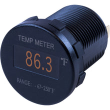 Sea-Dog Round OLED Temperature Meter Fahrenheit w/6&#39; Lead | 421610-1