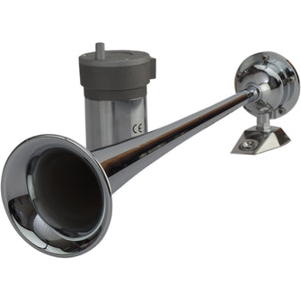 Sea-Dog Chrome Plated Trumpet Airhorn Long Single w/Compressor | 432510-1