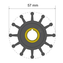 Albin Pump Premium Impeller Kit 57 x 12.7 x 20mm - 12 Blade - Key Insert | 06-01-013