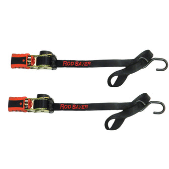 Rod Saver Mini Retractable Tie Down w/Soft Hook - 50" - Pair | RT50SH