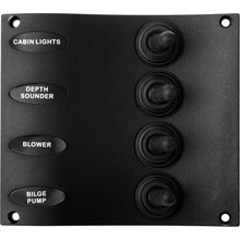 Sea-Dog Nylon Switch Panel - Water Resistant - 4 Toggles | 424604-1