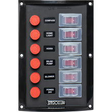 Sea-Dog Splash Guard Switch Panel Vertical - 6 Switch | 424116-1