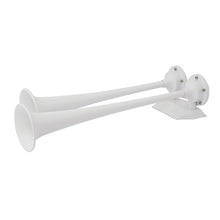 Marinco 12V White Epoxy Coated Dual Trumpet Air Horn | 10122