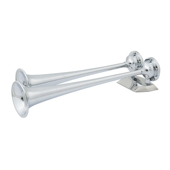 Marinco 24V Chrome Plated Dual Trumpet Air Horn | 10624