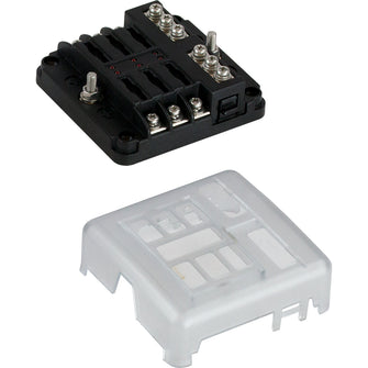 Sea-Dog Blade Style LED Indicator Fuse Block w/Negative Bus Bar - 6 Circuit | 445185-1