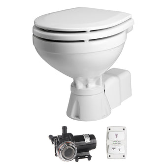 Johnson Pump AquaT Toilet Silent Electric Compact - 12V w/Pump | 80-47231-01