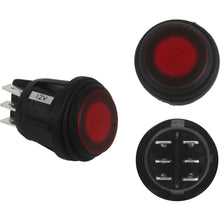 RIGID Industries 3 Position Rocker Switch - Red | 40181