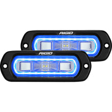 RIGID Industries SR-L Series Flush Mount Spreader Light - Black Housing - Blue Halo | 53221