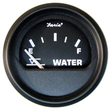 Faria Euro Black 2" Tank Level Gauge - Potable Water | 12830