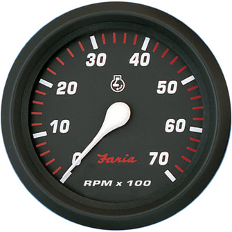 Faria Professional Red 4" Tachometer - 7,000 RPM | 34617