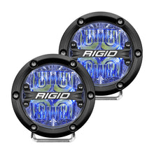 RIGID Industries 360-Series 4" LED Off-Road Fog Light Drive Beam w/Blue Backlight - Black Housing | 36119