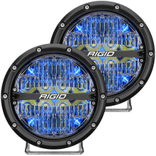 RIGID Industries 360-Series 6" LED Off-Road Fog Light Spot Beam w/Blue Backlight - Black Housing | 36202