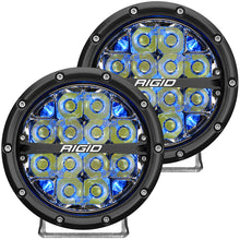 RIGID Industries 360-Series 6" LED Off-Road Fog Light Drive Beam w/Blue Backlight - Black Housing | 36207