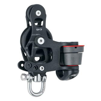 Harken 45mm Single Aluminum Element Fiddle Block w/Swivel & 150 Cam Cleat | 6235