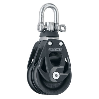 Harken 60mm Double Aluminum Element Block w/Swivel | 6269