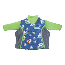 Puddle Jumper Kids 2-in-1 Life Jacket & Rash Guard - Sailboards - 33-55lbs | 2000033185