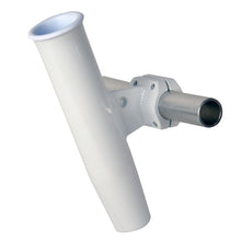 C. E. Smith Aluminum Horizontal Clamp-On Rod Holder 1-5/16" OD White - Powdercoat w/Sleeve | 53711