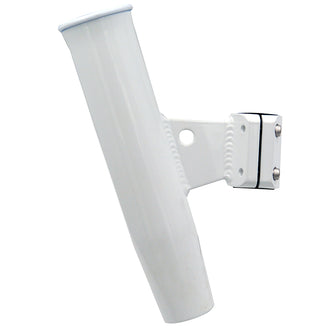 C.E. Smith Aluminum Vertical Clamp-On Rod Holder 1-5/16" OD White Powdercoat w/Sleeve | 53716