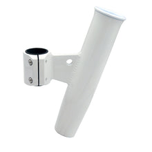 C.E. Smith Aluminum Vertical Clamp-On Rod Holder 1-2/3" OD White Powdercoat w/Sleeve | 53726