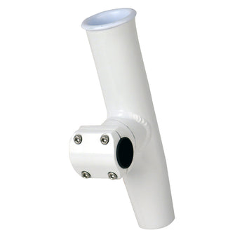 C.E. Smith Adjustable Mid Mount Rod Holder - 1.66" or 1-1/2" OD - White Powder Coat Aluminum with Sleeve & Hex Key | 53775