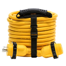 Camco 30 Amp Power Grip Marine Extension Cord - 50 M-Locking/F-Locking Adapter | 55613