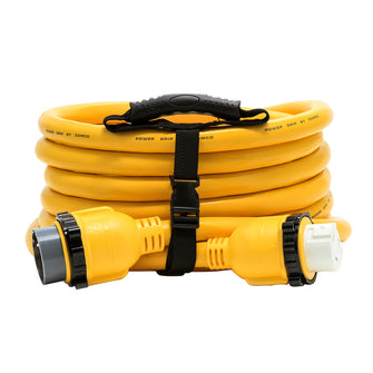 Camco 50 Amp Power Grip Marine Extension Cord - 25 M-Locking/F-Locking Adapter | 55621