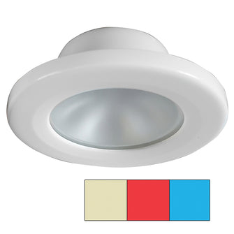 i2Systems Apeiron A3120 Screw Mount Light - Red, Warm White & Blue - White Finish | A3120Z-31HCE