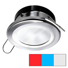 i2Systems Apeiron A1120 Spring Mount Light - Round - Red, Cool White & Blue - Polished Chrome | A1120Z-11HAE