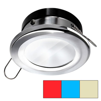 i2Systems Apeiron A1120 Spring Mount Light - Round - Red, Warm White & Blue - Polished Chrome | A1120Z-11HCE