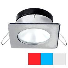 i2Systems Apeiron A1120 Spring Mount Light - Square/Round - Red, Cool White & Blue - Brushed Nickel | A1120Z-42HAE