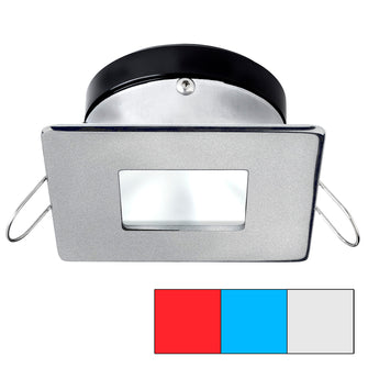 i2Systems Apeiron A1120 Spring Mount Light - Square/Square - Red, Cool White & Blue - Brushed Nickel | A1120Z-44HAE